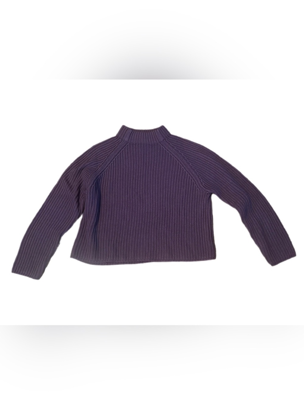 Rare Vtg 90s Prides Landing Purple Ribbed Sweater -Size M -Bradlees Iconic Brand